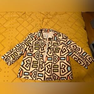 Vintage Geometric Multicolor Blazer/jacket